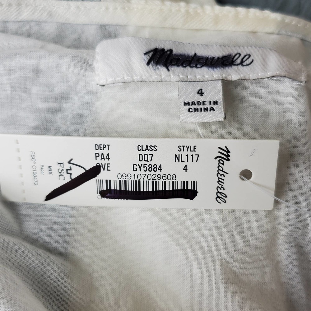 Madewell Pleated Midi Sundress Dress NWT - Picture 10 of 11